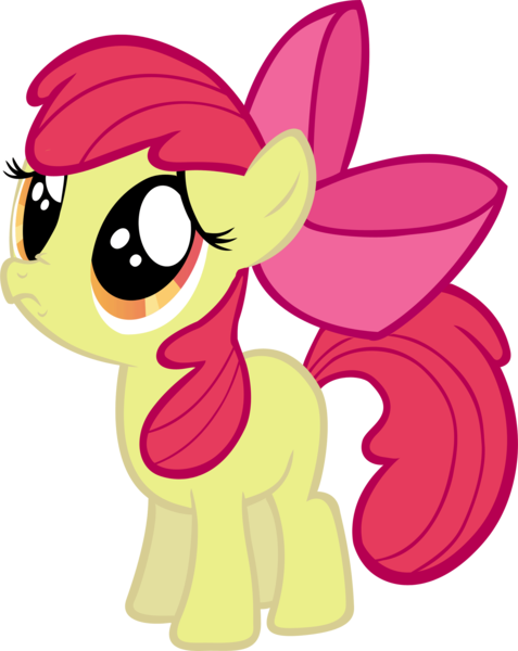 Size: 2500x3146 | Tagged: safe, artist:ryanthebrony, derpibooru import, apple bloom, earth pony, pony, friendship is magic, apple bloom's bow, bow, female, filly, foal, frown, full body, hair bow, high res, hooves, image, nose wrinkle, orange eyes, png, red mane, red tail, sad, simple background, solo, standing, tail, three quarter view, transparent background, vector