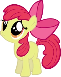 Size: 2500x3146 | Tagged: safe, artist:ryanthebrony, derpibooru import, apple bloom, earth pony, pony, friendship is magic, apple bloom's bow, bow, female, filly, foal, frown, full body, hair bow, high res, hooves, image, nose wrinkle, orange eyes, png, red mane, red tail, sad, simple background, solo, standing, tail, three quarter view, transparent background, vector