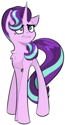 Size: 800x1523 | Tagged: safe, artist:pointdelta, derpibooru import, starlight glimmer, pony, unicorn, chest fluff, female, image, png, simple background, solo, transparent background