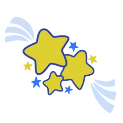 Size: 768x768 | Tagged: safe, artist:dartielarkie, derpibooru import, starbeam, blue star, cutie mark, cutie mark only, g3, image, no pony, png, shooting star, simple background, solo, stars, transparent background, vector, yellow star