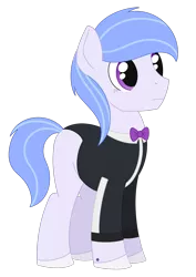 Size: 1325x1873 | Tagged: safe, artist:dyonys, derpibooru import, oc, oc:3a-c, android, earth pony, pony, robot, robot pony, bowtie, clothes, image, male, png, simple background, stallion, suit, transparent background