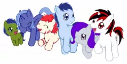 Size: 1160x586 | Tagged: safe, artist:wavemasterryx, derpibooru import, oc, oc:blackjack, unofficial characters only, alicorn, earth pony, pegasus, pony, unicorn, fallout equestria, fallout equestria: project horizons, fanfic art, image, jpeg