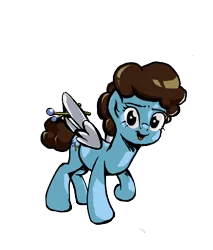 Size: 1600x1878 | Tagged: safe, artist:dumbshwickmcgee, derpibooru import, oc, oc:cfefea, unofficial characters only, pegasus, colored, image, looking at you, mallet, pegasus oc, png, ponerpics community collab 2022, simple background, smiling, smiling at you, standing, transparent background, wings