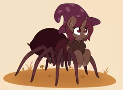 Size: 3524x2592 | Tagged: safe, artist:czu, derpibooru import, oc, oc:silky strands, unofficial characters only, monster pony, original species, spider, spiderpony, cute, image, png, solo