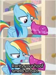 Size: 1500x1999 | Tagged: suggestive, derpibooru import, edit, edited screencap, screencap, rainbow dash, rarity, the end in friend, boots, clothes, glitter boots, image, jpeg, shoes