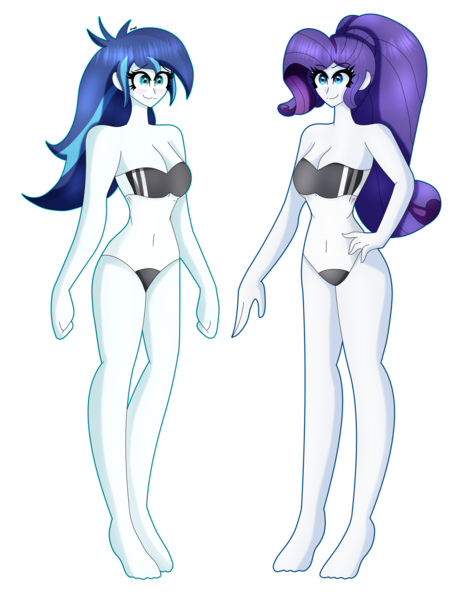 Size: 4598x5823 | Tagged: suggestive, artist:eeveeglaceon, derpibooru import, rarity, shining armor, equestria girls, blushing, clothes, commissioner:alkonium, female, gleaming shield, gris swimsuit, half r63 shipping, image, infidelity, lesbian, male, one-piece swimsuit, png, rariarmor, rarigleam, rule 63, see-through, shipping, straight, swimsuit