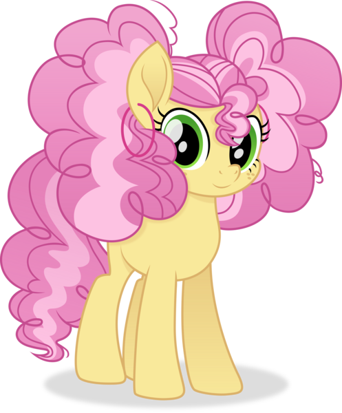 Size: 4634x5595 | Tagged: safe, artist:cirillaq, derpibooru import, li'l cheese, earth pony, pony, the last problem, absurd resolution, female, freckles, full body, green eyes, hooves, i really like her mane, image, mare, older, png, shadow, simple background, solo, standing, tail, three quarter view, transparent background, two toned mane, two toned tail, vector