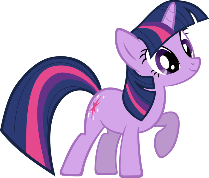 Size: 2651x2262 | Tagged: safe, artist:freak0uo, derpibooru import, twilight sparkle, pony, unicorn, female, full body, high res, hooves, horn, image, mare, multicolored mane, multicolored tail, png, purple eyes, raised hoof, simple background, smiling, solo, standing, tail, transparent background, unicorn twilight, vector