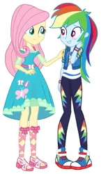 Size: 681x1172 | Tagged: suggestive, artist:lekonar13, derpibooru import, edit, edited screencap, screencap, fluttershy, rainbow dash, equestria girls, clothes, converse, image, peeing in pants, png, shoes, simple background, urine, white background