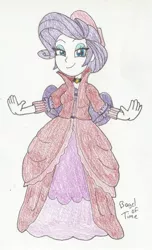 Size: 850x1400 | Tagged: safe, artist:bageloftime, derpibooru import, merry, rarity, human, a hearth's warming tail, equestria girls, clothes, humanized, image, jpeg, long dress, long skirt, skirt, solo, victorian, victorian dress