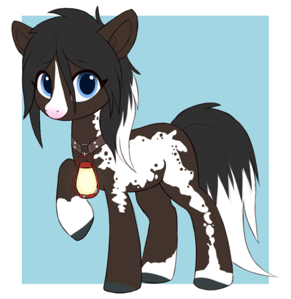 Size: 800x820 | Tagged: safe, artist:luminousdazzle, derpibooru import, horse, pony, blue eyes, colored, criollo, female, flat colors, image, lantern, looking at you, mare, markings, png, raised hoof, red dead redemption 2, simple background, solo, solo female