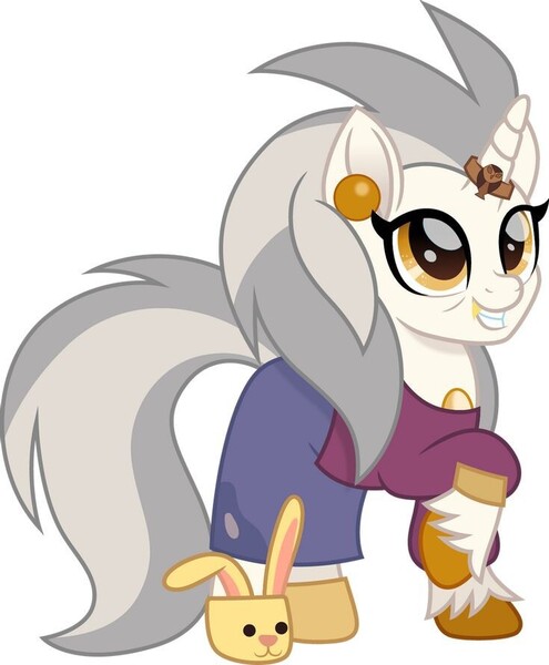 Size: 735x891 | Tagged: safe, artist:lacasabuho_clud, derpibooru import, ponified, pony, unicorn, clothes, edalyn clawthorne, image, jpeg, slippers, the owl house