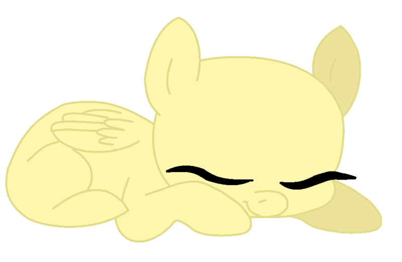 Size: 988x644 | Tagged: safe, artist:iinkydinky, derpibooru import, oc, unofficial characters only, pegasus, pony, bald, base, eyes closed, image, pegasus oc, png, simple background, sleeping, solo, white background, wings