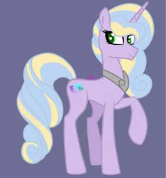 Size: 1915x2048 | Tagged: safe, artist:chelseawest, derpibooru import, oc, oc:lilac hearts, image, jpeg, parent:oc:globe thistle, parent:oc:tempered beauty, parents:oc x oc, petalverse, raised hoof