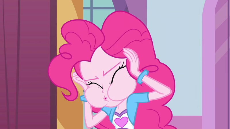 Size: 3410x1920 | Tagged: safe, derpibooru import, screencap, pinkie pie, equestria girls, equestria girls (movie), eyes closed, female, high res, image, jpeg, open mouth, solo