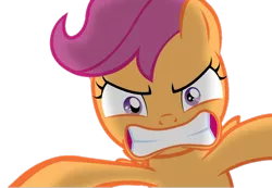 Size: 1000x691 | Tagged: safe, artist:jan, derpibooru import, edit, edited screencap, screencap, scootaloo, pegasus, pony, ask the crusaders, angry, background removed, female, filly, foal, image, looking at you, not a vector, png, simple background, solo, transparent background