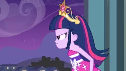 Size: 1024x576 | Tagged: safe, derpibooru import, screencap, twilight sparkle, human, equestria girls, equestria girls (movie), 2022, angry, canterlot high, crown, element of generosity, element of honesty, element of kindness, element of laughter, element of loyalty, element of magic, elements of harmony, g4, humanized, image, jewelry, png, regalia, serious, wikia