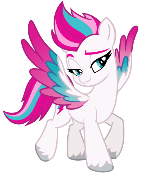 Size: 2600x3200 | Tagged: safe, artist:cheezedoodle96, derpibooru import, zipp storm, pegasus, pony, my little pony: a new generation, .svg available, colored wings, female, full body, g5, high res, hooves, image, looking at you, mare, multicolored mane, multicolored tail, png, raised eyebrow, simple background, smiling, solo, spread wings, tail, transparent background, unshorn fetlocks, vector, vector trace, wings