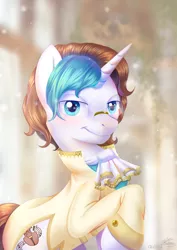 Size: 2480x3508 | Tagged: safe, artist:divlight, derpibooru import, oc, oc:dandy blue wink, pony, unicorn, clothes, image, jpeg, male, simple background, solo, stallion, transparent background