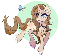 Size: 1024x956 | Tagged: safe, artist:binidi, derpibooru import, oc, unofficial characters only, pony, unicorn, chest fluff, cloven hooves, eyelashes, female, horn, image, jewelry, looking back, mare, necklace, png, simple background, smiling, solo, transparent background, unicorn oc