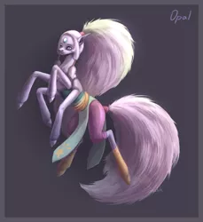 Size: 1100x1200 | Tagged: safe, artist:inarimayer, derpibooru import, ponified, pony, clothes, female, image, jpeg, mare, multiple legs, opal (steven universe), rearing, steven universe