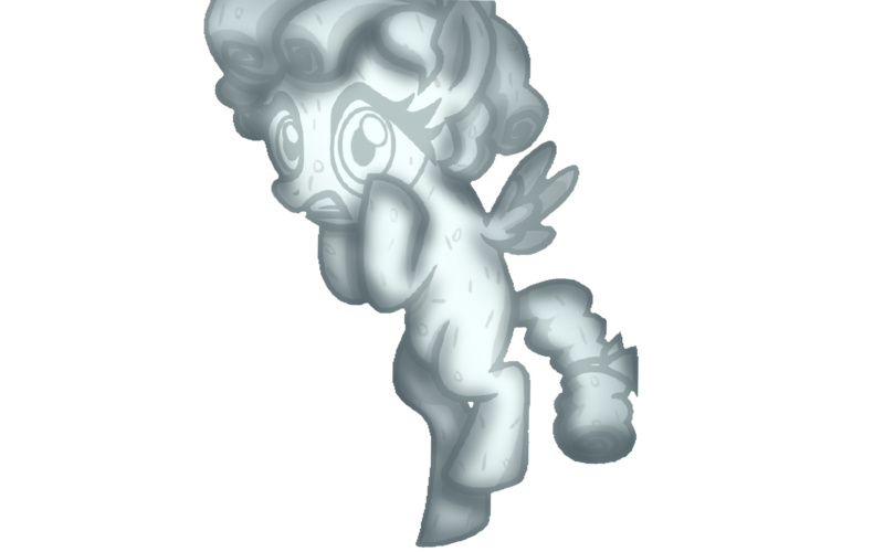 Size: 4000x2500 | Tagged: safe, artist:naturajellyfish, derpibooru import, edit, edited screencap, screencap, cozy glow, pony, 1000 hours in ms paint, abuse, bad edit, bow, cobble glow, cozybetes, cozybuse, curly mane, cute, female, filly, foal, gritted teeth, hair bow, high res, image, legion of doom statue, lidded eyes, not a vector, png, poor edit, simple background, small wings, solo, spread wings, transparent background, wings, worried