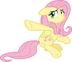 Size: 3470x3000 | Tagged: safe, artist:cloudyglow, derpibooru import, fluttershy, pegasus, pony, fame and misfortune, .ai available, female, floppy ears, folded wings, frown, high res, hooves, image, mare, pink mane, pink tail, png, simple background, solo, tail, transparent background, underhoof, vector, wings