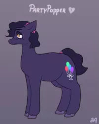 Size: 733x913 | Tagged: safe, derpibooru import, oc, oc:party popper🎊, unofficial characters only, earth pony, pony, chubby, dyed hair, dyed mane, dyed tail, image, png, solo, tail, unshorn fetlocks