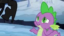 Size: 640x360 | Tagged: safe, derpibooru import, edit, edited screencap, screencap, queen chrysalis, spike, thorax, changeling, dragon, the times they are a changeling, animated, female, image, koragg, magiranger, mahou sentai magiranger, male, mystic force, n ma (magiranger), octomus the master, power rangers, power rangers mystic force, sound, super sentai, transformation, webm, wolzard