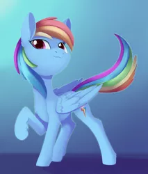 Size: 2004x2348 | Tagged: safe, artist:dusthiel, derpibooru import, rainbow dash, pegasus, pony, female, image, mare, png, raised hoof, smiling, solo