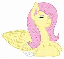 Size: 1300x1200 | Tagged: safe, artist:empress_ryu, derpibooru import, fluttershy, pegasus, pony, female, happy, image, jpeg, mare, request, requested art, simple background, solo, white background