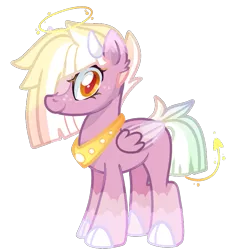 Size: 805x840 | Tagged: safe, artist:khimi-chan, derpibooru import, oc, unofficial characters only, pony, cloven hooves, colored wings, eyelashes, female, halo, image, mare, peytral, png, simple background, smiling, solo, transparent background, two toned wings, wings