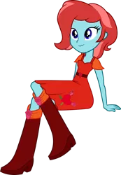 Size: 1024x1476 | Tagged: safe, artist:mixiepie, derpibooru import, oc, oc:charming heart, equestria girls, boots, clothes, high heel boots, image, png, shoes, solo