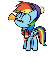 Size: 618x715 | Tagged: safe, artist:sugar morning, derpibooru import, edit, editor:maonyman, rainbow dash, pegasus, pony, best gift ever, ^^, animated, beanie, bell, chibi, clothes, copypasta, cute, daaaaaaaaaaaw, dancing, dashabetes, english, eyes closed, female, folded wings, full body, gif, hat, hnnng, image, looking at you, mare, meme, mouth hold, multicolored hair, multicolored mane, multicolored tail, navy seal copypasta, onomatopoeia, outline, precious, purple hat, rainbow hair, rainbow tail, scarf, shaking, simple background, smiling, solo, stare, staring at you, staring into your soul, sugar morning is trying to murder us, tail, text, transparent background, vulgar, weapons-grade cute, white outline, wings, winter, winter hat