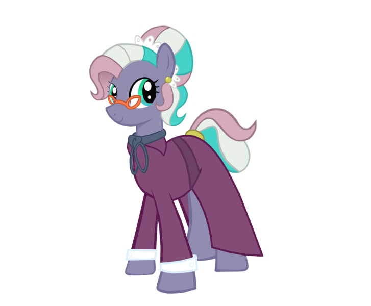 Size: 1280x1056 | Tagged: safe, artist:mr100dragon100, derpibooru import, razzaroo, earth pony, clothes, dress, g3, g3 to g4, generation leap, glasses, image, png, show accurate, simple background, transparent background