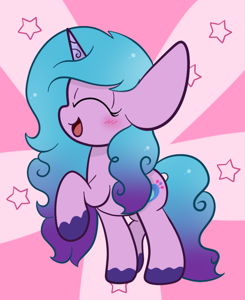 Size: 874x1070 | Tagged: safe, artist:sugarcloud12, derpibooru import, izzy moonbow, pony, chibi, g5, image, png, solo