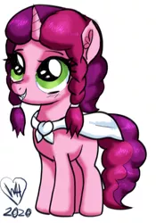 Size: 1477x2110 | Tagged: safe, artist:littlest_newt, derpibooru import, oc, oc:marker pony, pony, unicorn, 4chan, female, filly, foal, image, jpeg, solo