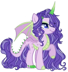 Size: 1550x1640 | Tagged: safe, artist:kyannepopys, derpibooru import, oc, unofficial characters only, dracony, dragon, hybrid, pony, base used, eyelashes, female, image, interspecies offspring, makeup, mare, offspring, parent:rarity, parent:spike, parents:sparity, png, raised hoof, simple background, solo, transparent background