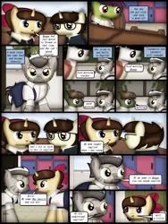 Size: 1750x2333 | Tagged: safe, artist:99999999000, derpibooru import, oc, oc:benan, oc:cwe, oc:mar baolin, unofficial characters only, pony, unicorn, zebra, comic:nice to meet you, clothes, comic, female, filly, foal, image, male, png, tree, zebra oc