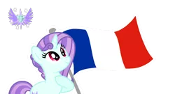 Size: 1276x690 | Tagged: safe, artist:diamant-as, derpibooru import, oc, flag, france, image, png, solo