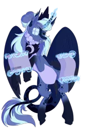 Size: 2060x3050 | Tagged: safe, artist:princessluna325, derpibooru import, oc, oc:woonabluemoon, unofficial characters only, alicorn, pony, derpibooru community collaboration, 2022 community collab, collaboration, image, png, solo