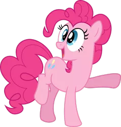 Size: 2392x2508 | Tagged: safe, artist:emedina13, derpibooru import, pinkie pie, earth pony, pony, female, high res, image, png, simple background, solo, transparent background, vector