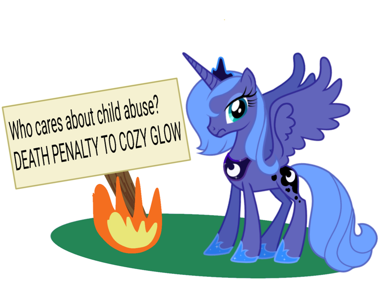 Size: 1424x1081 | Tagged: artist needed, source needed, safe, derpibooru import, princess luna, alicorn, pony, 1000 hours in ms paint, burned, clothes, crown, image, implied child abuse, implied cozy glow, jewelry, luna is not amused, png, regalia, s1 luna, shoes, simple background, unamused, white background