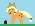 Size: 35x26 | Tagged: safe, artist:thegamerpainter, derpibooru import, applejack, earth pony, pony, 8-bit, apple, food, image, picture for breezies, pixel art, png, tiny, tiny ponies