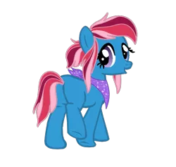 Size: 761x723 | Tagged: safe, artist:doctor-nasty-adopts, derpibooru import, oc, unofficial characters only, earth pony, pony, bandana, base used, female, image, mare, offspring, parent:big macintosh, parent:trixie, parents:trixmac, png, simple background, solo, transparent background