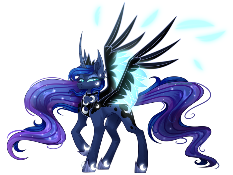 Size: 4000x3000 | Tagged: safe, artist:greenmaneheart, derpibooru import, princess luna, pony, high res, image, png, simple background, solo, transparent background