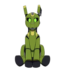 Size: 2300x2700 | Tagged: safe, artist:apuljack, derpibooru import, oc, oc:apu-l, unofficial characters only, pony, robot, robot pony, derpibooru community collaboration, 2022 community collab, image, png, solo