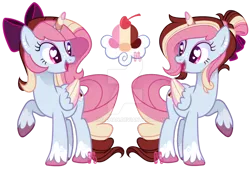 Size: 900x623 | Tagged: safe, artist:khimi-chan, derpibooru import, oc, oc:neigh-apolitan, unofficial characters only, alicorn, pony, alicorn oc, base used, bow, deviantart watermark, duo, eyelashes, female, hair bow, hair bun, heart eyes, horn, image, lipstick, looking at each other, looking at someone, mare, obtrusive watermark, png, simple background, smiling, transparent background, unshorn fetlocks, watermark, wingding eyes, wings