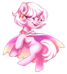 Size: 700x775 | Tagged: safe, artist:cabbage-arts, derpibooru import, oc, unofficial characters only, pony, unicorn, cape, clothes, female, horn, image, png, simple background, solo, transparent background, unicorn oc