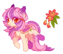 Size: 800x682 | Tagged: safe, artist:cabbage-arts, derpibooru import, oc, oc:petal rain, unofficial characters only, bat pony, pony, bat pony oc, bat wings, female, image, png, simple background, solo, transparent background, wings